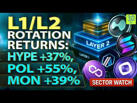 HYPE +37%, SOL +30%, POL +55%: The L1/L2 Comeback | Sector Watch | 3.0 TV