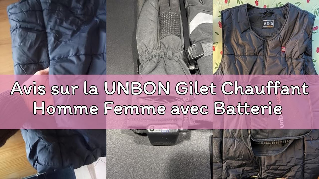 Gilet Chauffant Électrique USB Avec Batterie 14400mAh – 5 Zones Chaleur, 3 Niveaux, Homme Femme Moto Chasse
