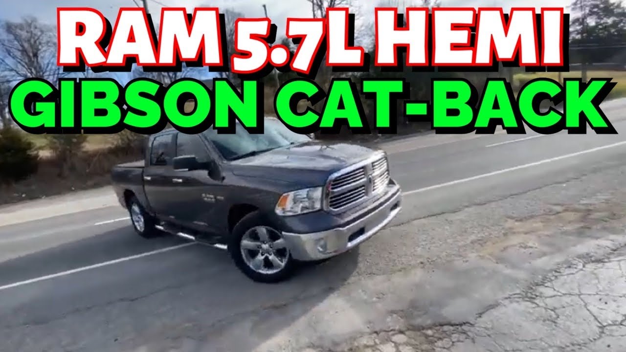 2017 RAM 1500 5.7L HEMI DUAL EXHAUST w/ GIBSON CAT BACK!