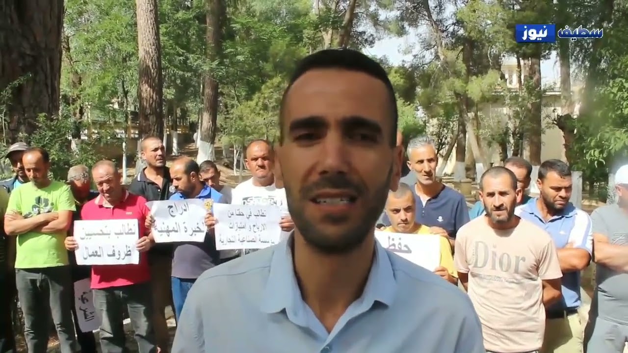 عمال متحف وموقع جميلة الأثري في وقفة إحتجاجية للمطالبة بعدة حقوق مشروعة