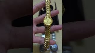 Seiko watch for ladies - Seiko gold tone for women #wristwatch #seiko #watchcollection