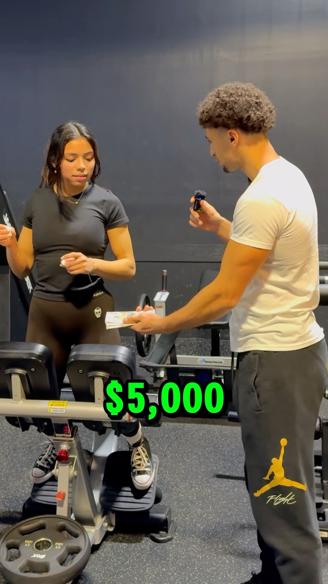 Can she do more pull-ups for $5,000??⁉️
