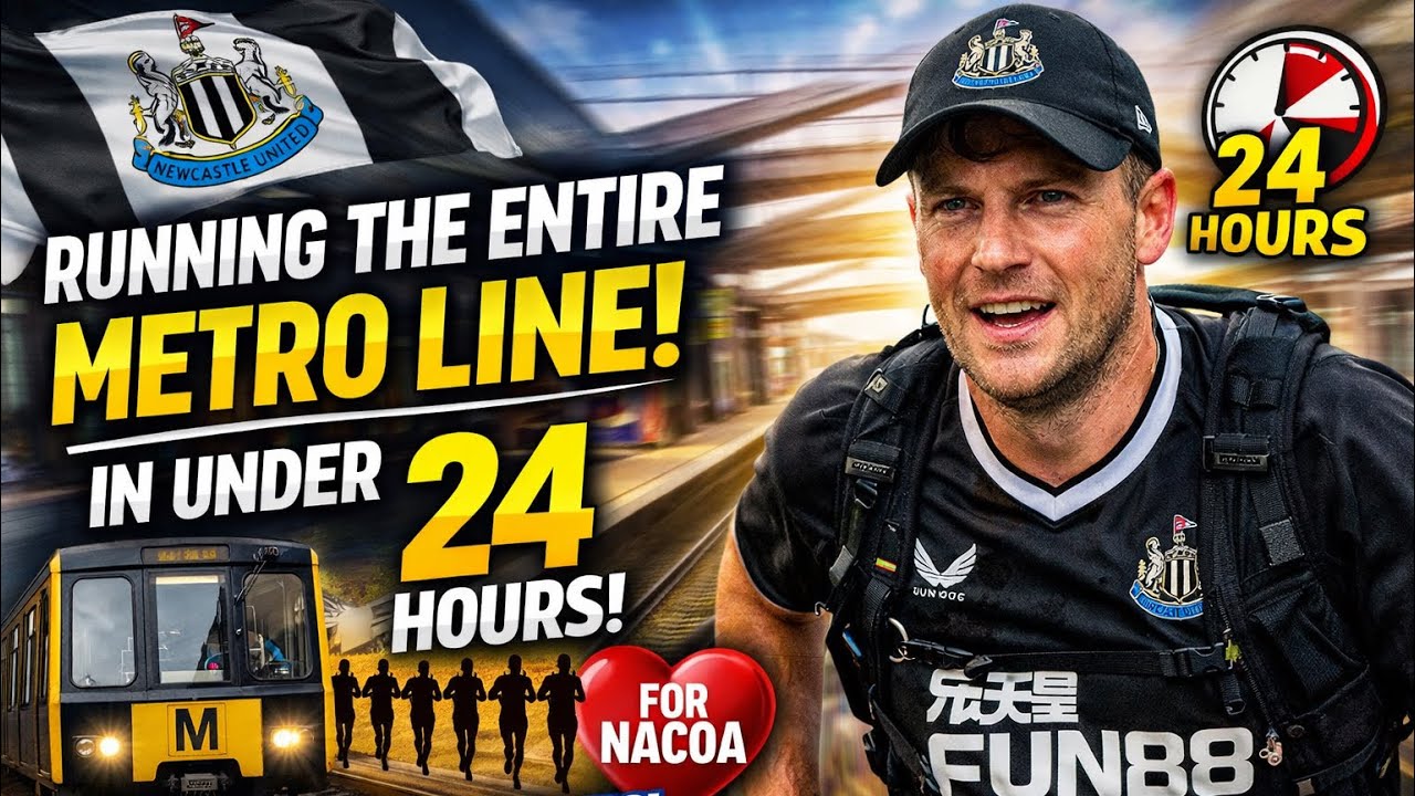 Пробежать ВСЮ линию метро Ньюкасла за 24 часа 😱 | 6-кратный забег Great North Run Challenge!