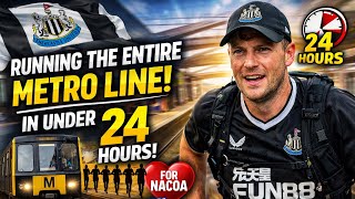 Running the ENTIRE Newcastle Metro Line in 24 HOURS 😱 | 6x Great North Run Challenge! 