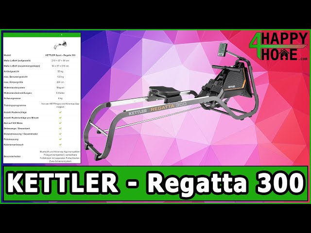 KETTLER Sport - Regatta 300 | Magnetrudergerät [Produktvorstellung] -  YouTube