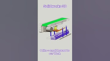 your small like is our Big Awards: solidworks animated 3D Design of Material handling System #3d