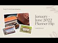 January to June 2022 Planner Flip | Pocket TN | Pocket Moleskines