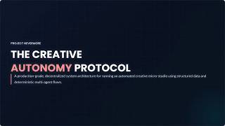 THE CREATIVE AUTONOMY PROTOCOL