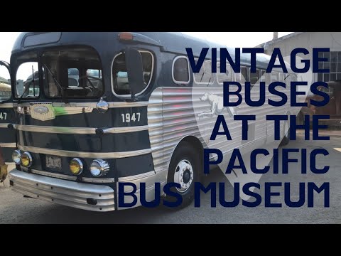 Vintage buses at the Pacific Bus Museum’s 2018 Open House