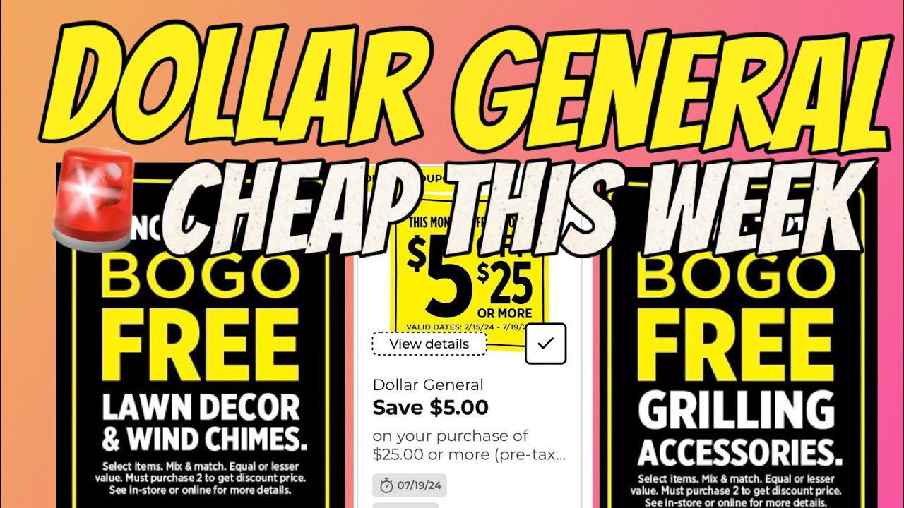 🚨Dollar General Cheap Deals This Week🚨BOGO Free, Instant Savings & MORE