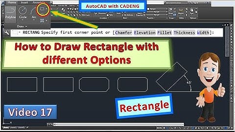 How to Draw Rectangle, All Options in Explained 10 Minutes | Tips & Tricks, AutoCAD CADENG  #AutoCAD