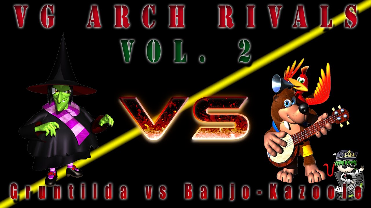 VG Arch Rivals 2 Gruntilda vs BanjoKazooie [Intro Theme, Gruntilda's Lair +] YouTube