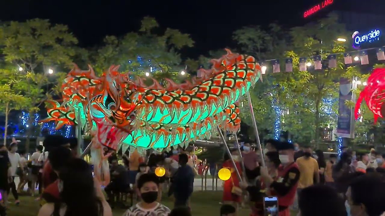 Mid Autumn Festival lantern parade LED Dragon dance 中秋节游行 舞龍 @ Quayside ...