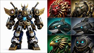 6 Beast Mechas Combine Into 1 Ultimate Super Robot! Giant Kaiju Battle 4K Sci Fi Animation screenshot 5