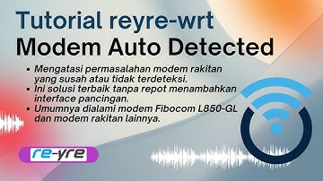 Auto Detect Modem Rakitan Tanpa Pancingan Interface Di OpenWrt | REYRE-WRT