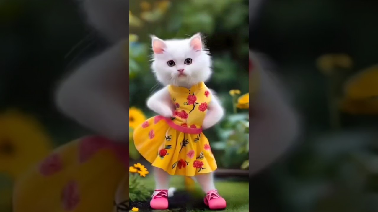 funny cut cat dance😻🤣 funny song😜 🐒 