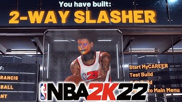 THE ABSOLUTELY BEST SLASHER BUILD IN NBA 2K22!!! THIS BUILD IS A DEMIGOD!!!!