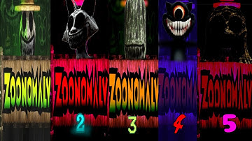 Trailers comparison: Zoonomaly Chapter 1 Vs Chapter 2 Vs Chapter 3 Vs Chapter 4 Vs Chapter 5