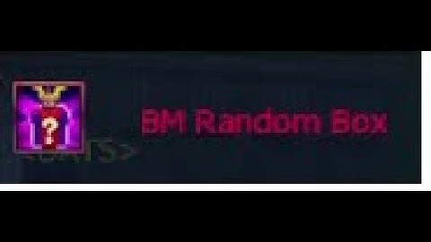 [GDMO] Scanning BM Random Box