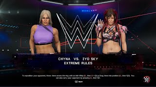 Chyna Vs Iyo Sky (Club UK Arena) WWE 2K23 wwe2k23