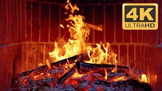 🔥 Relaxing Fireplace Burning 4K 10 Hours  🔥 Crackling Fireplace for Stress Relief, Relaxation, Sleep