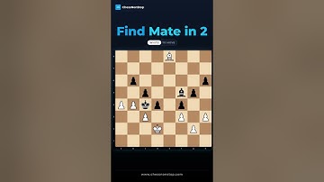 Can You Solve This Tricky Mate in 2 Chess Puzzle? Test Your Skills & Find the Genius Move! 🤯 #shorts