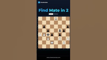 Can You Solve This Tricky Mate in 2 Chess Puzzle? Test Your Skills & Find the Genius Move! 🤯 #shorts