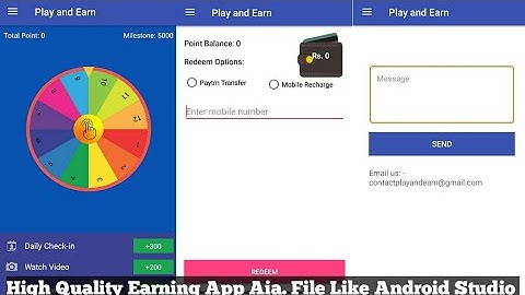{ New High Quality Earning Application Aia. File Like Android Studio } Earn Daily 1000+$ In Admob