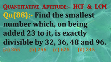 Find the smallest number which, on being added 23 to it, is exactly divisible by 32, 36, 48 and 96.