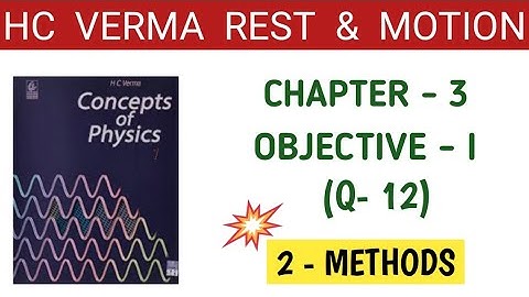 H C VERMA CHAPTER - 3 OBJECTIVE - I Q.N0-12 SOLUTION I RELATIVE VELOCITY I SWIMMER 