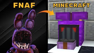How To Build Withered Bonnie From FNAF In Minecraft! (Java/Bedrock)