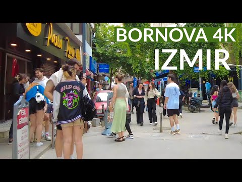Izmir, تركيا | bornova | جولة مشي 4K