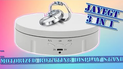 3-in-1 Rotating Display Stand Review | Motorized Turntable for Products and Jewelry