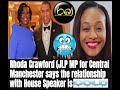 (JLP MP for Central Manchester says the relationship with House Speaker is COLD