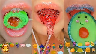 1 Hour ASMR Relax Sleep Study Satisfying Eating Emoji Food Mukbang