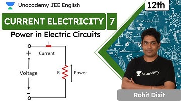 JEE: Current Electricity L7 | Power | Class 12 | JEE English | IIT JEE Physics | Rohit Dixit