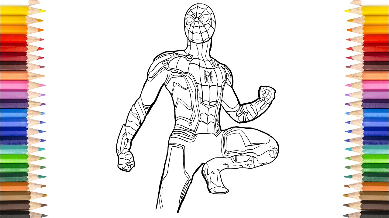 67 Collection Spider Man No Way Home Colouring Pages  Latest Free