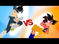 Goku vs vegeta  knockout battle  epic  sticknodes animation  thunderstrikeanimates  dragon ball