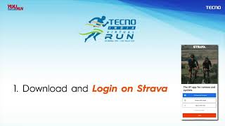 Tecno India Virtual Run - Strava App and the Tecno India Virtual Run App Tutorial screenshot 2