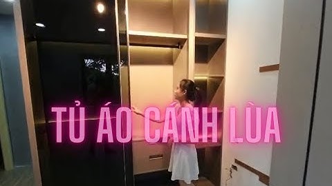 Tủ áo lùa cánh kính khung nhôm Âu Lạc