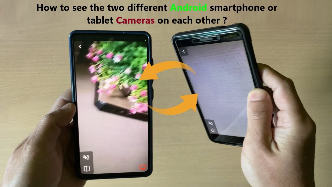How to see the two different Android smartphone or tablet Cameras on ...