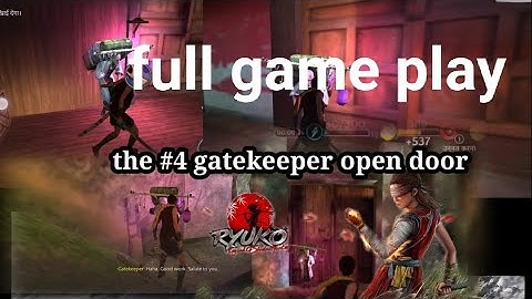 Ninja Ryuko: Shadow Ninja Game || The Gate Keeper Stopps Me || all gate keeper door open