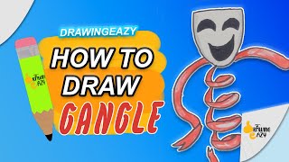 How to Draw Gangle The Amazing Digital Circus Easy