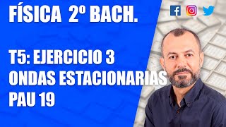 Ondas, el sonido - Tema 5 - Física 2º bachillerato - Ejercicio 3  - PAU junio 19  Onda estacionaria