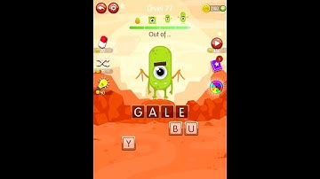 Word Monsters Level 77 Answers Solved Walkthrough Solution