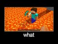 Minecraft wait what meme part 156 (how to break lava?)