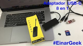 Adaptador USB-C 8 en 1