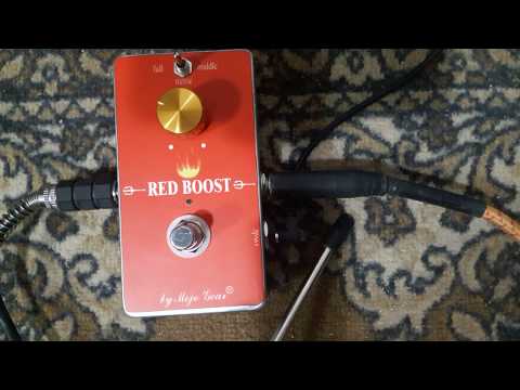 Red Boost / Treble Booster/ Rangemaster by Mojo Gear Fx