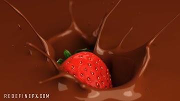 Phoenix FD Slow Motion Chocolate Splash 3D Liquid Simulation by #RedefineFX