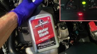 Oil Pressure Light & Motor Medic MOTOR FLUSH This Happened...